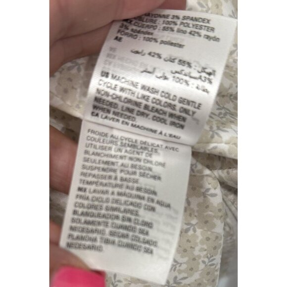 INC International Concepts Linen Blend Blazer Mens Large Slim Fit White - Picture 7 of 7